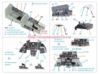 QDS+48488   3D Декаль интерьера для F-4D early Phantom II (Academy) (малая версия) (с 3D-печатными деталями) (attach3 85138)